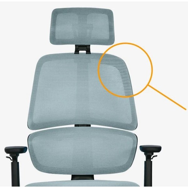 Фото - Кресло офисное Mealux Leo Air Plus Grey / Blue (Y-546 KBGL)